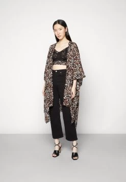 Anna Field Poncho - Brown/Black