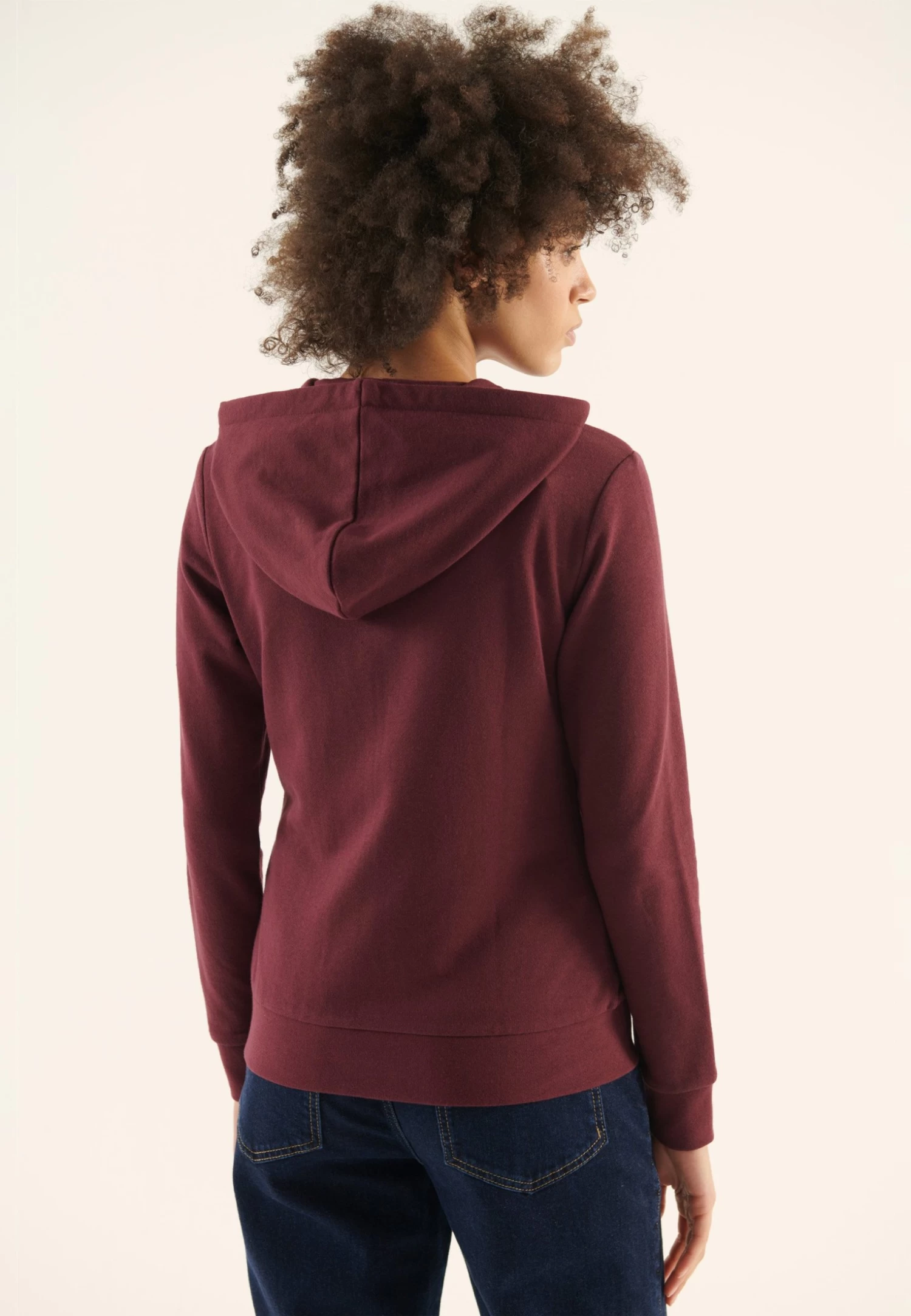 Anna Field Sudadera Con Cremallera - Bordeaux - Imagen 3