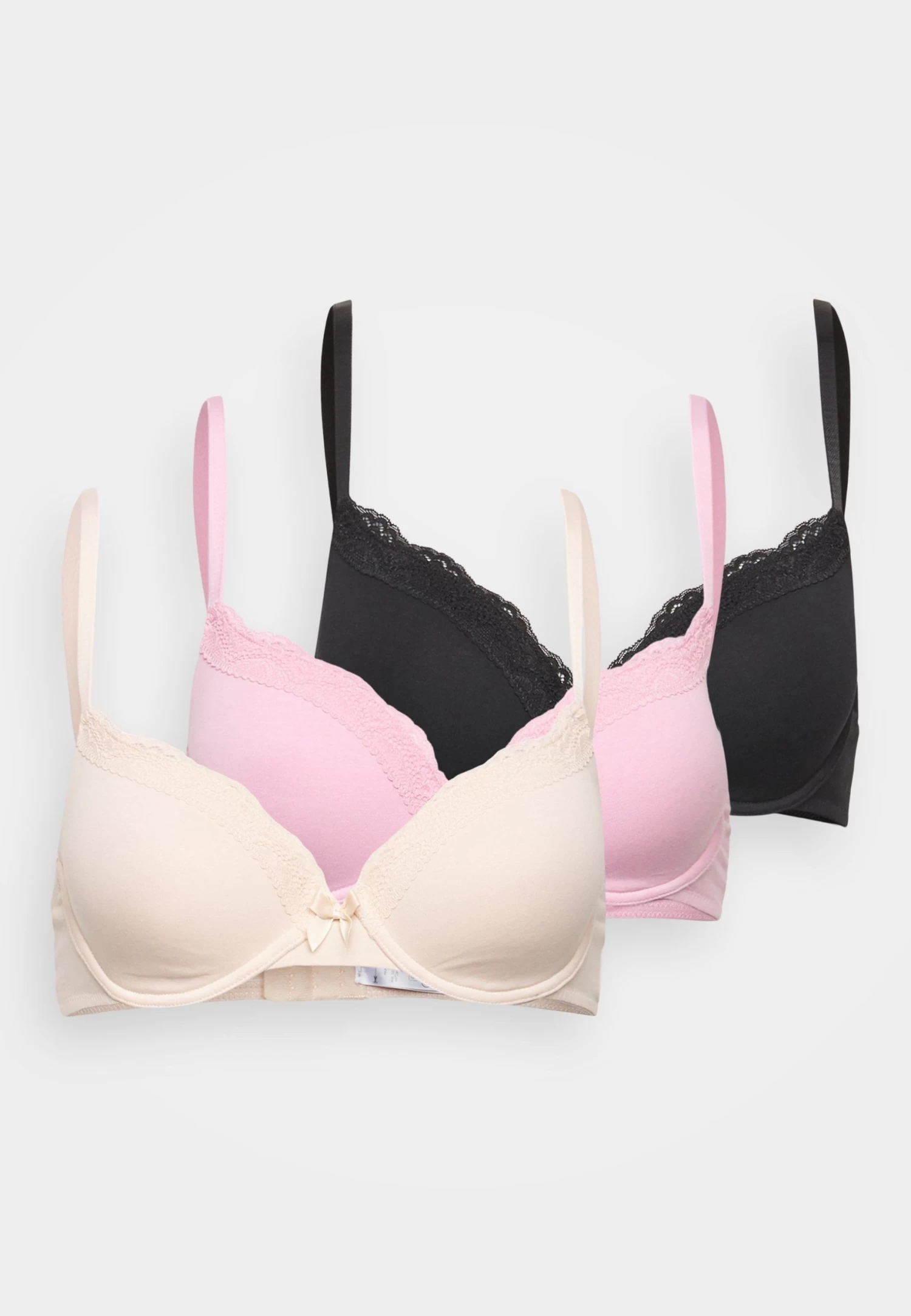 Anna Field 3 Pack - Sujetador Con Aros - Nude - 916_Black - 802_Pink - 402 - Imagen 7
