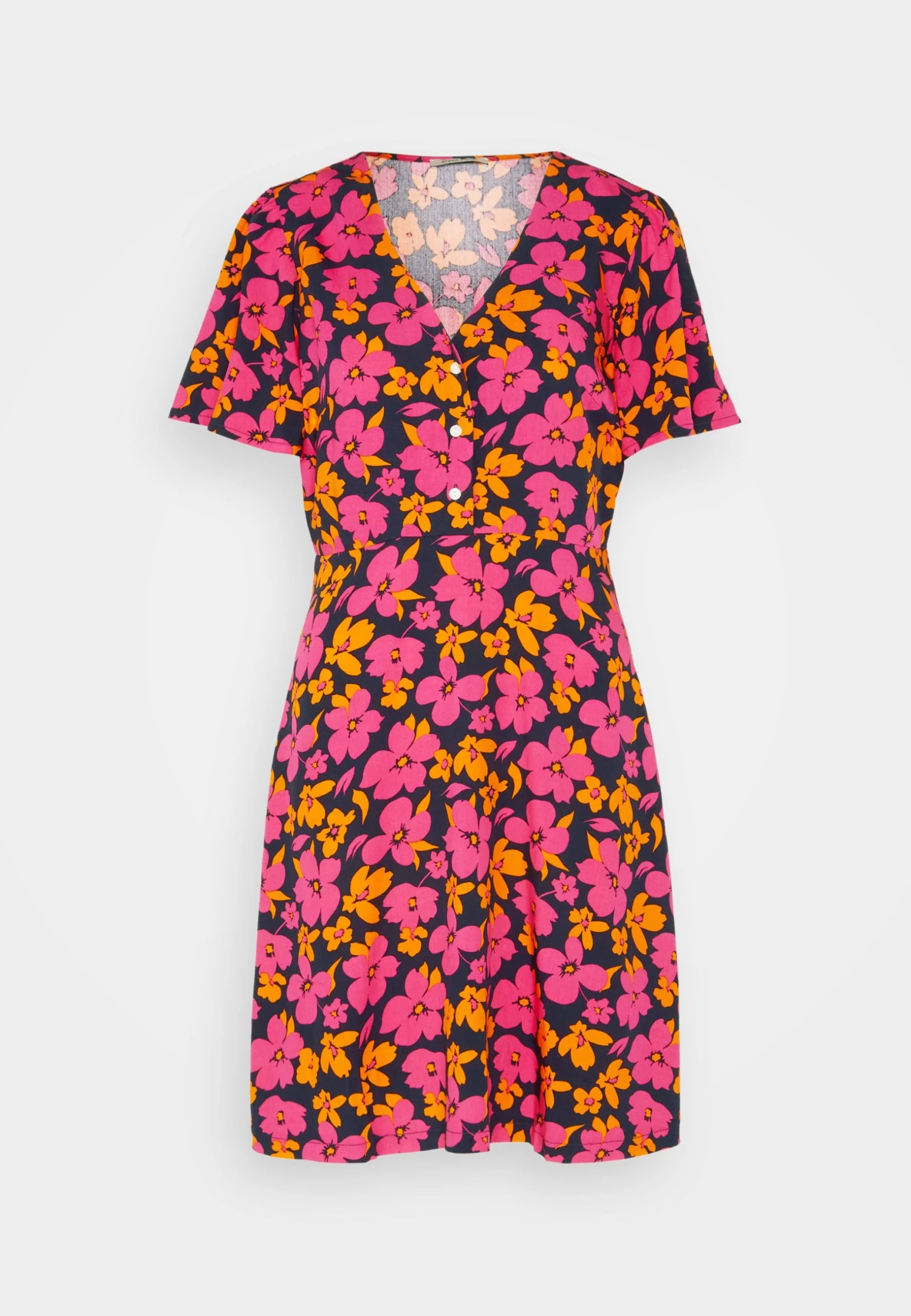 Anna Field Vestido Camisero - Pink/Orange - Imagen 5