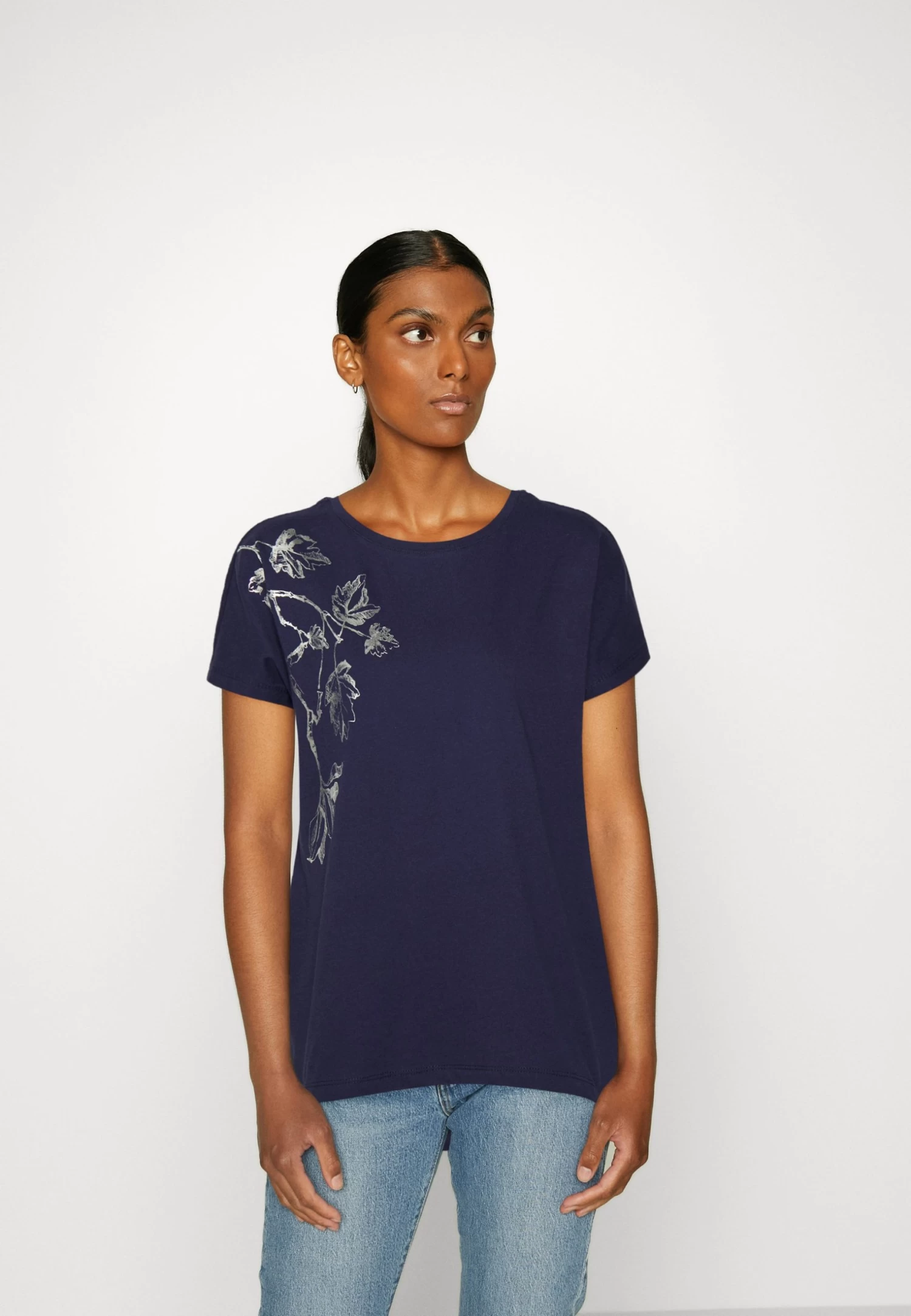 Anna Field Camiseta Estampada - Dark Blue