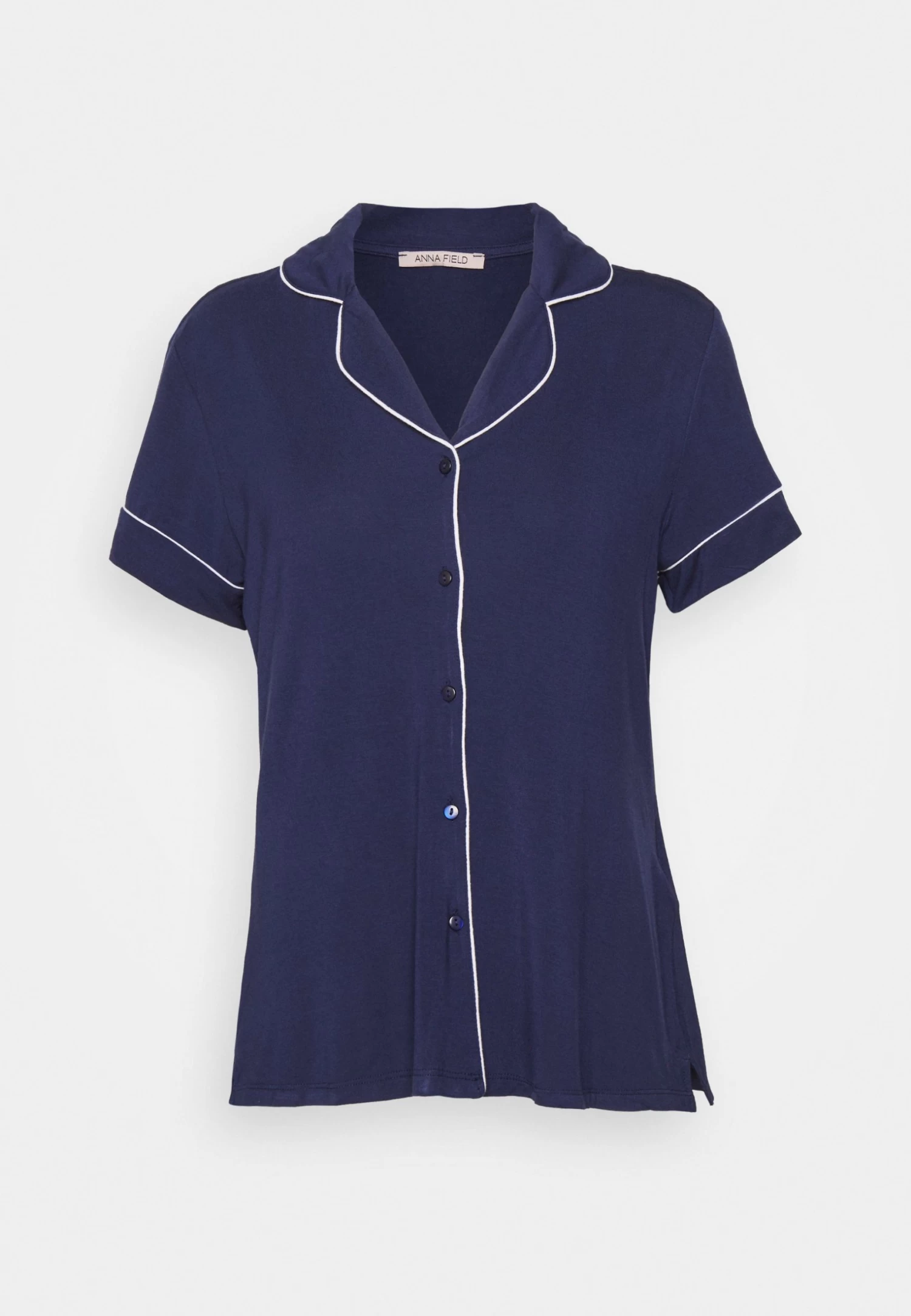 Anna Field Button Through Pj Set- Pijama - Blue/White - Imagen 5