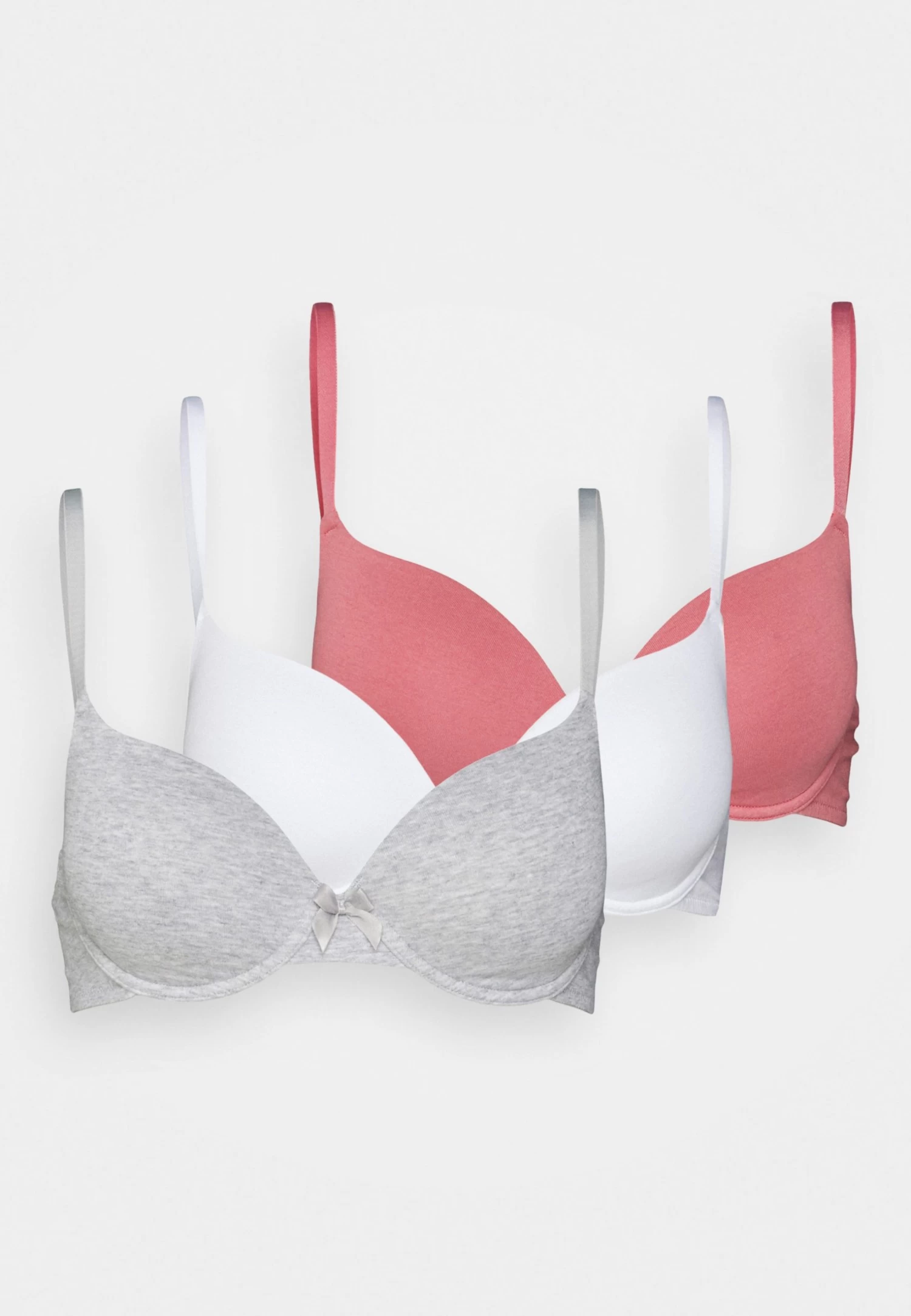 Anna Field Sunlight 3Pack Tshirt Bra - Sujetador Básico - Pink/Grey/White - Imagen 6