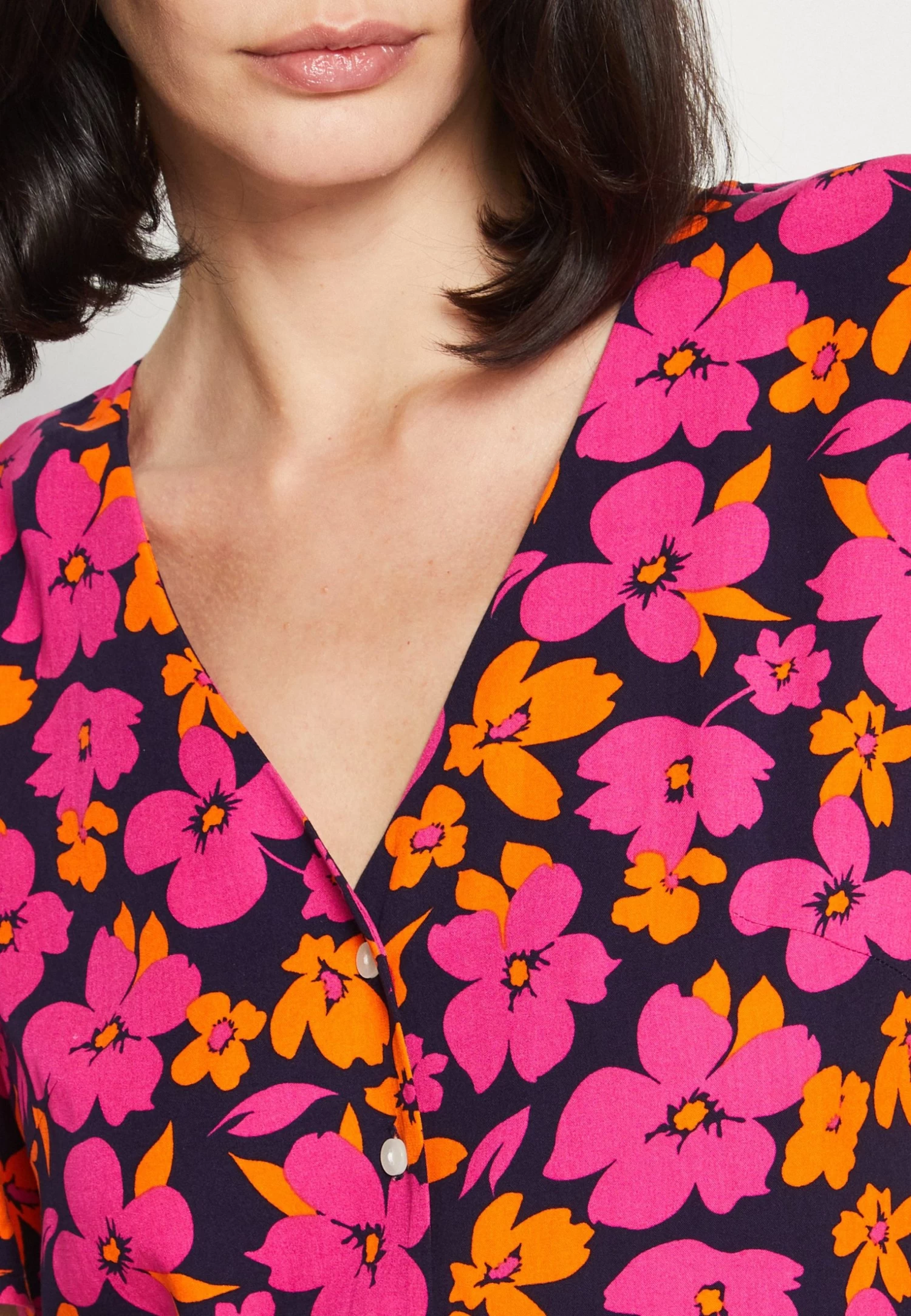 Anna Field Vestido Camisero - Pink/Orange - Imagen 6