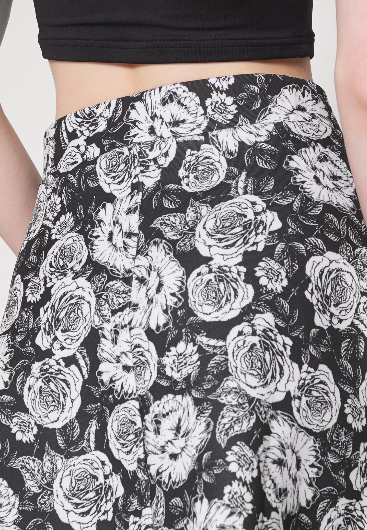 Falda Acampanada - Black/White - Imagen 6