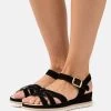 Anna Field Leather - Sandalias De Cuña - Black