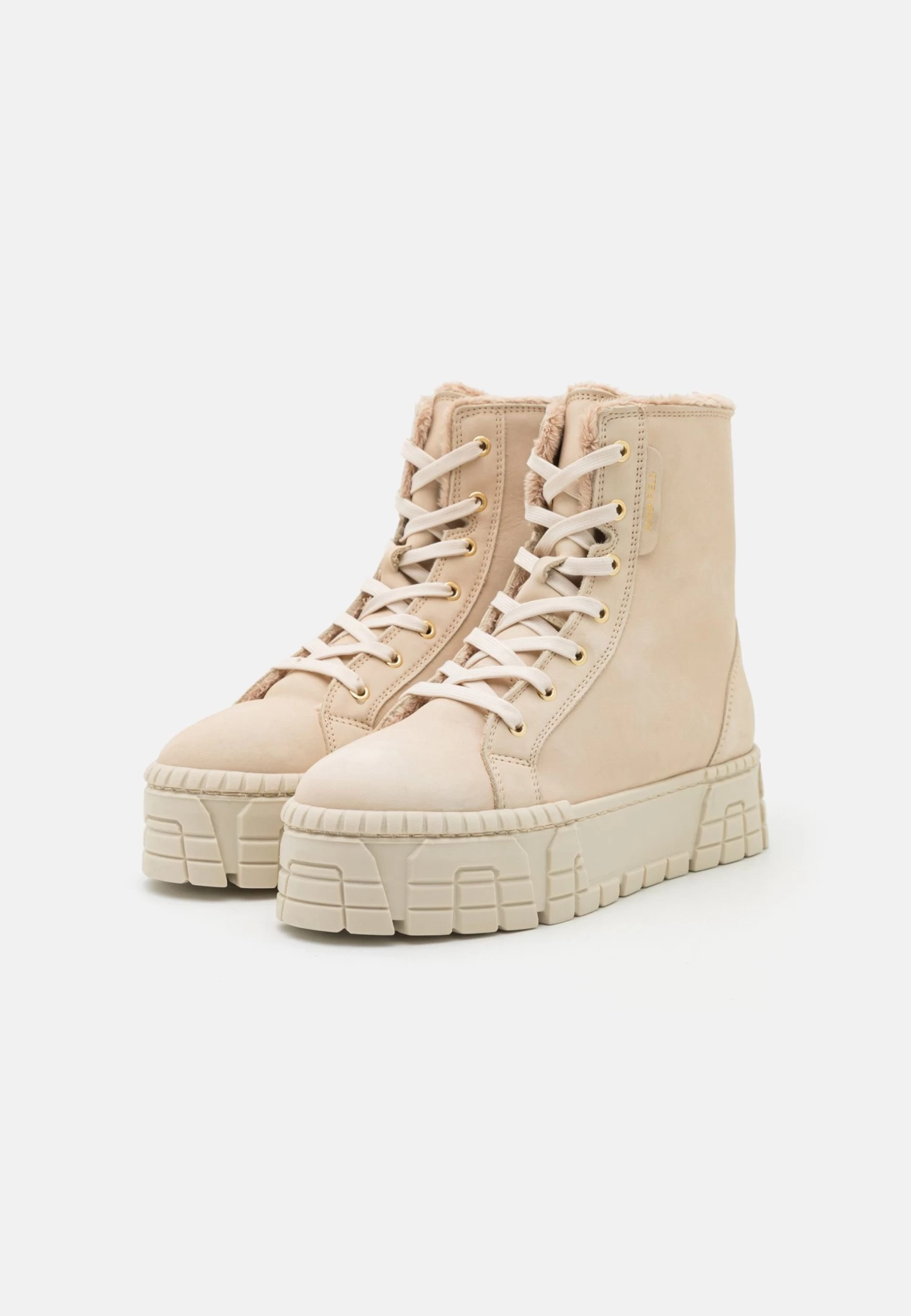 Anna Field Leather- Botines Con Plataforma - Beige - Imagen 2