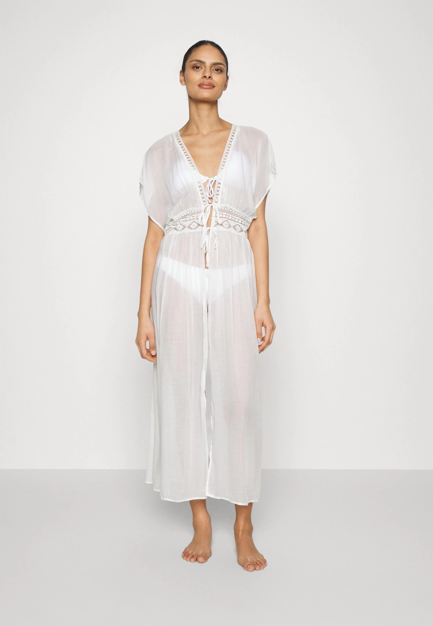 Anna Field Embroidered Cover Up/ 802 - Black - Complementos De Playa - 001 - White