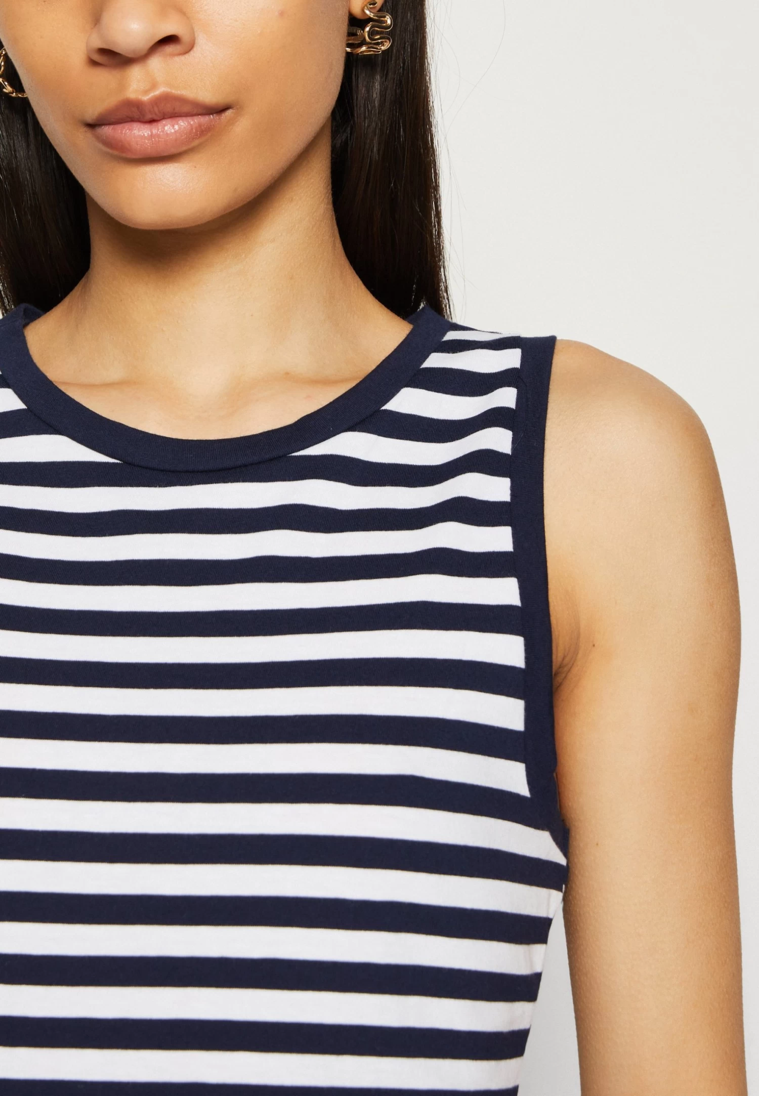 Anna Field Top - Dark Blue/White - Imagen 6