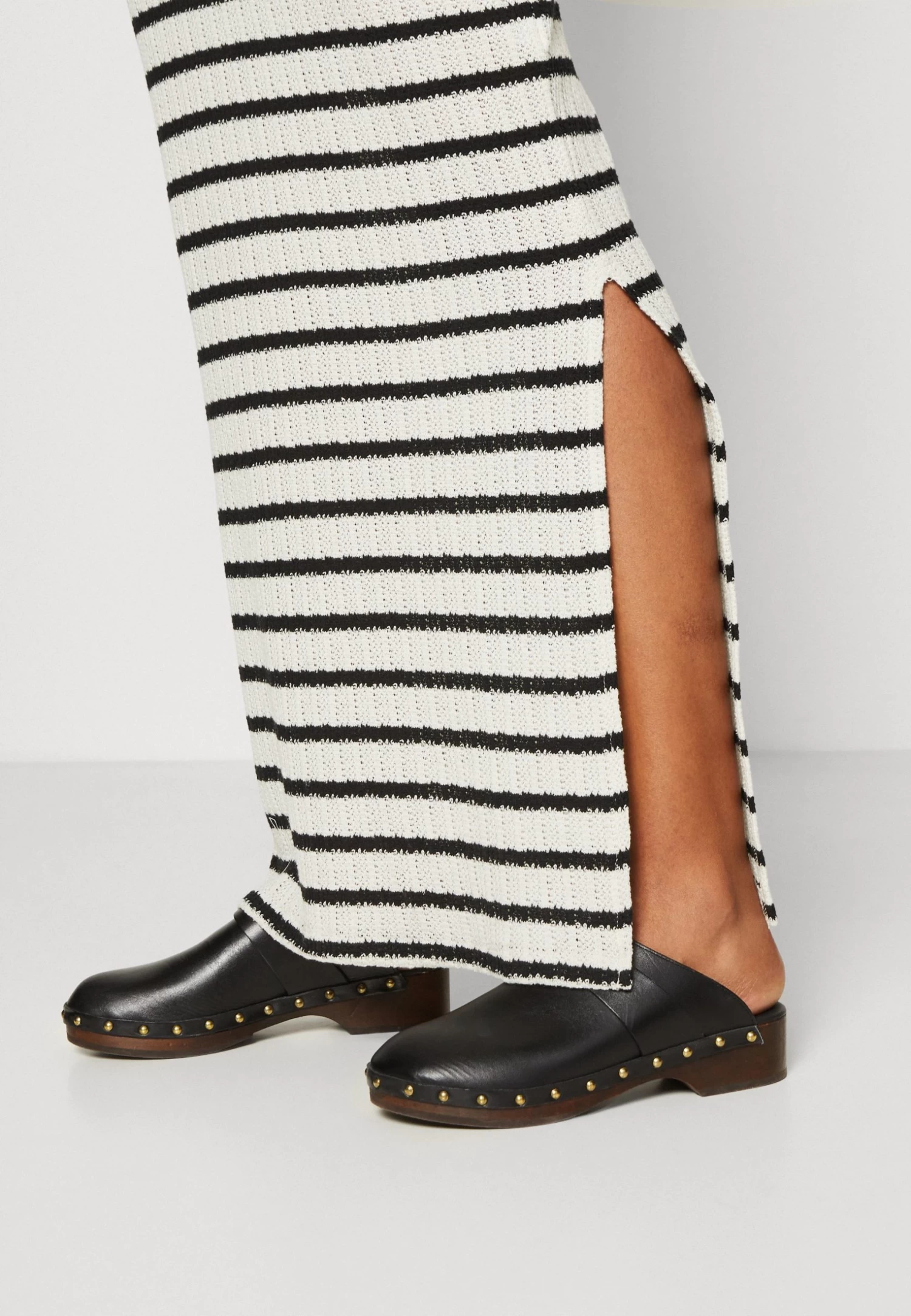 Anna Field Vestido De Punto - Black/White - Imagen 6