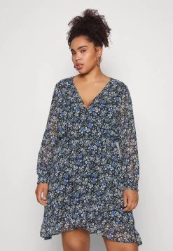 Vestido Informal - Black/Multi-Coloured