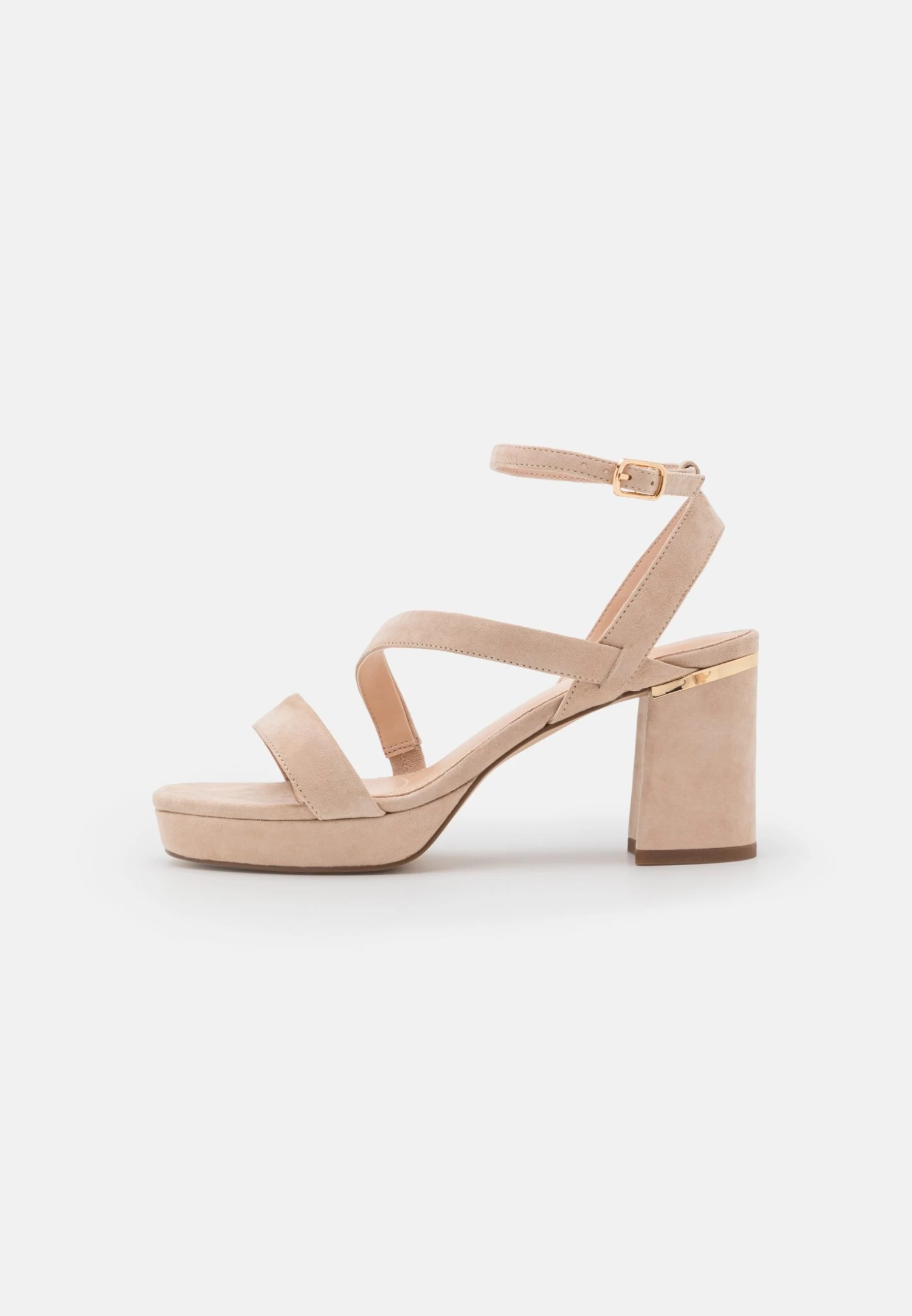 Leather- Sandalias De Tac贸n - Light Pink - Imagen 2