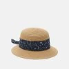 Anna Field Sombrero - Tan/Dark Blue