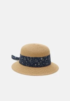 Anna Field Sombrero - Tan/Dark Blue