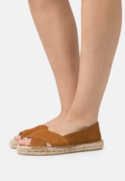 Anna Field Leather - Bailarinas Peeptoe - Cognac