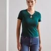 Anna Field Camiseta Básica - Dark Green