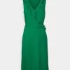 Anna Field Volant Midi Dress - Vestido Informal -Green