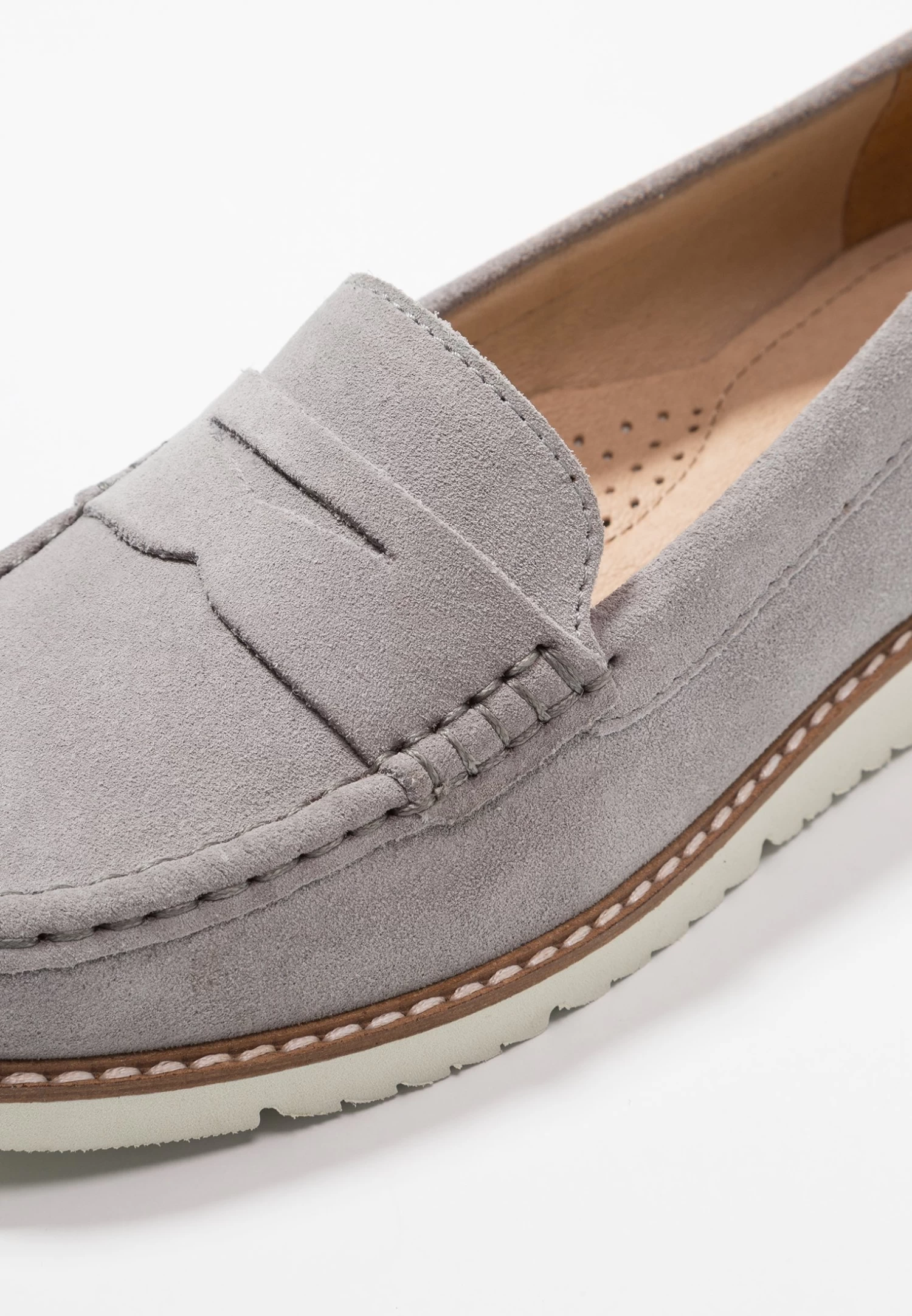 Anna Field Comfort Leather - Mocasines - Grey - Imagen 3