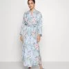 Anna Field Floral Robe - Albornoz - Blue