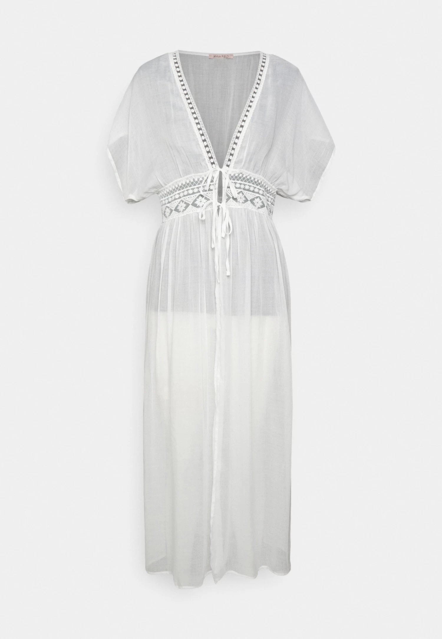 Anna Field Embroidered Cover Up/ 802 - Black - Complementos De Playa - 001 - White - Imagen 5