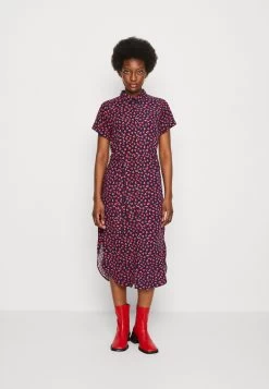 Anna Field Vestido Camisero - Dark Blue/Red