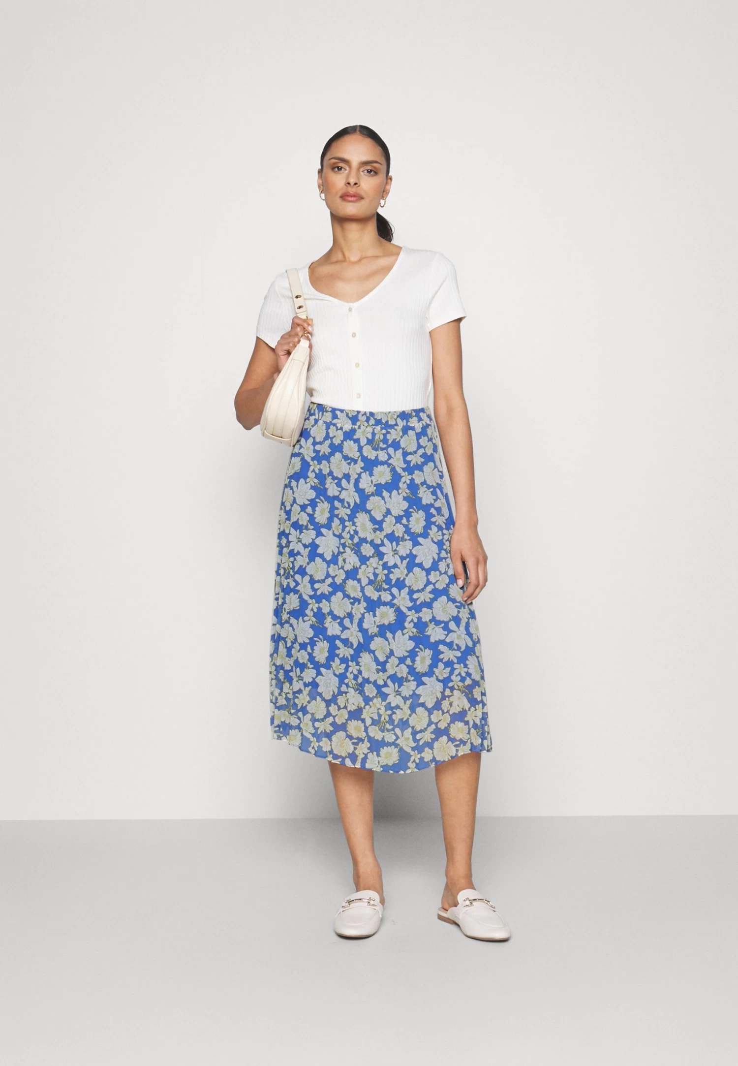 Anna Field Falda Acampanada - Light Blue - Imagen 2