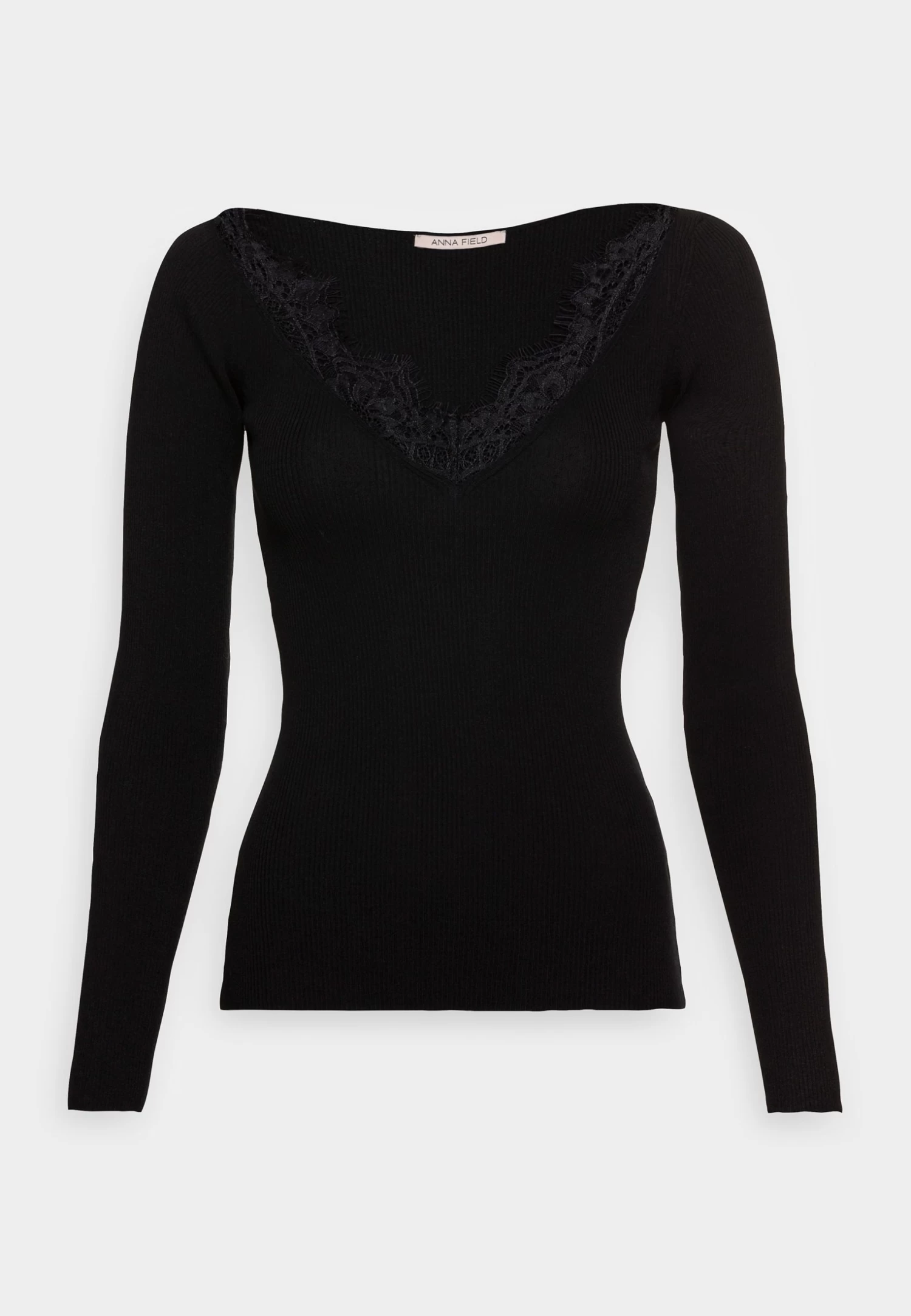 Anna Field Lace - Jersey De Punto - Black