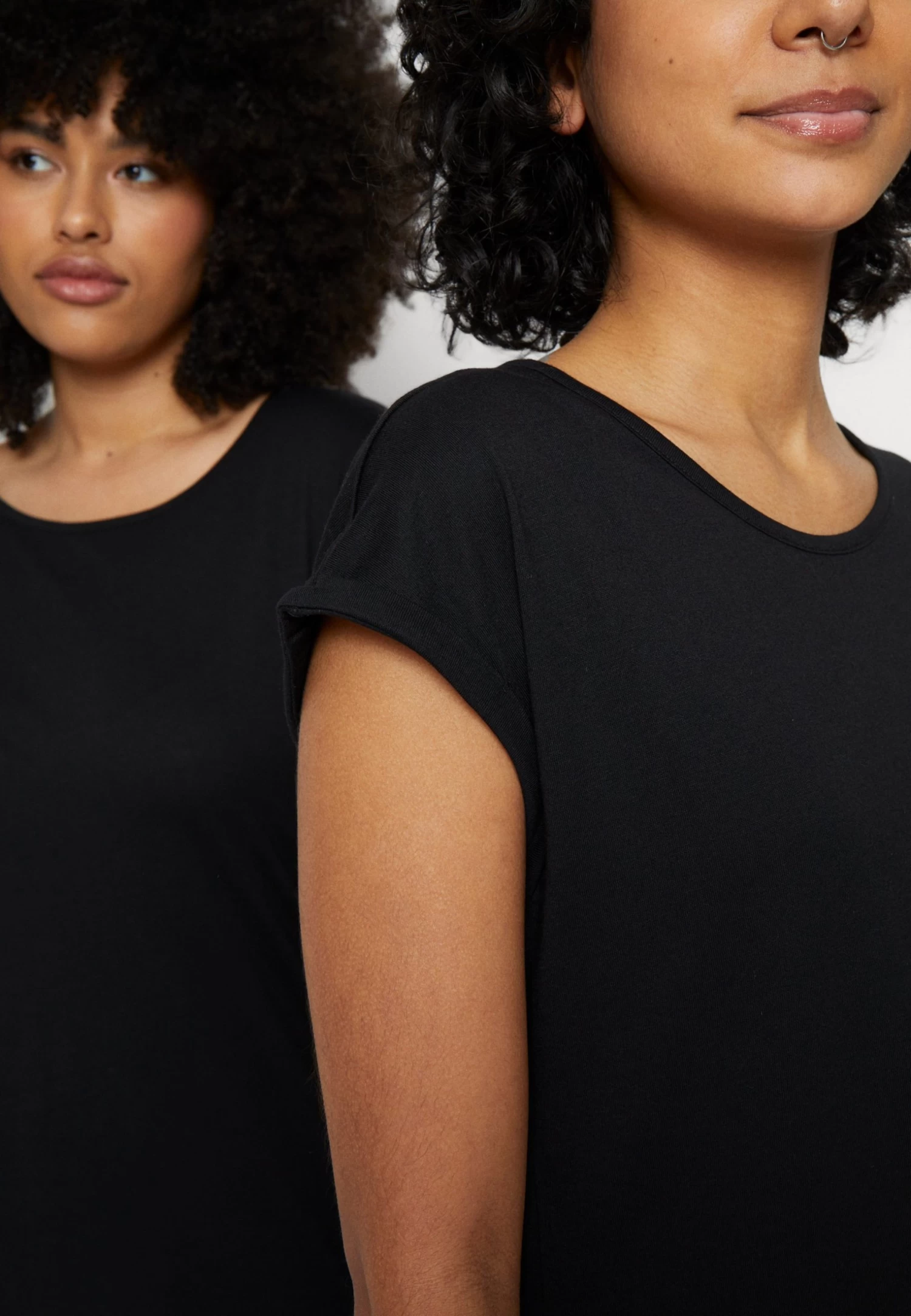 Anna Field 3 Pack - Camiseta Estampada - Light Blue/White/Black - Imagen 10