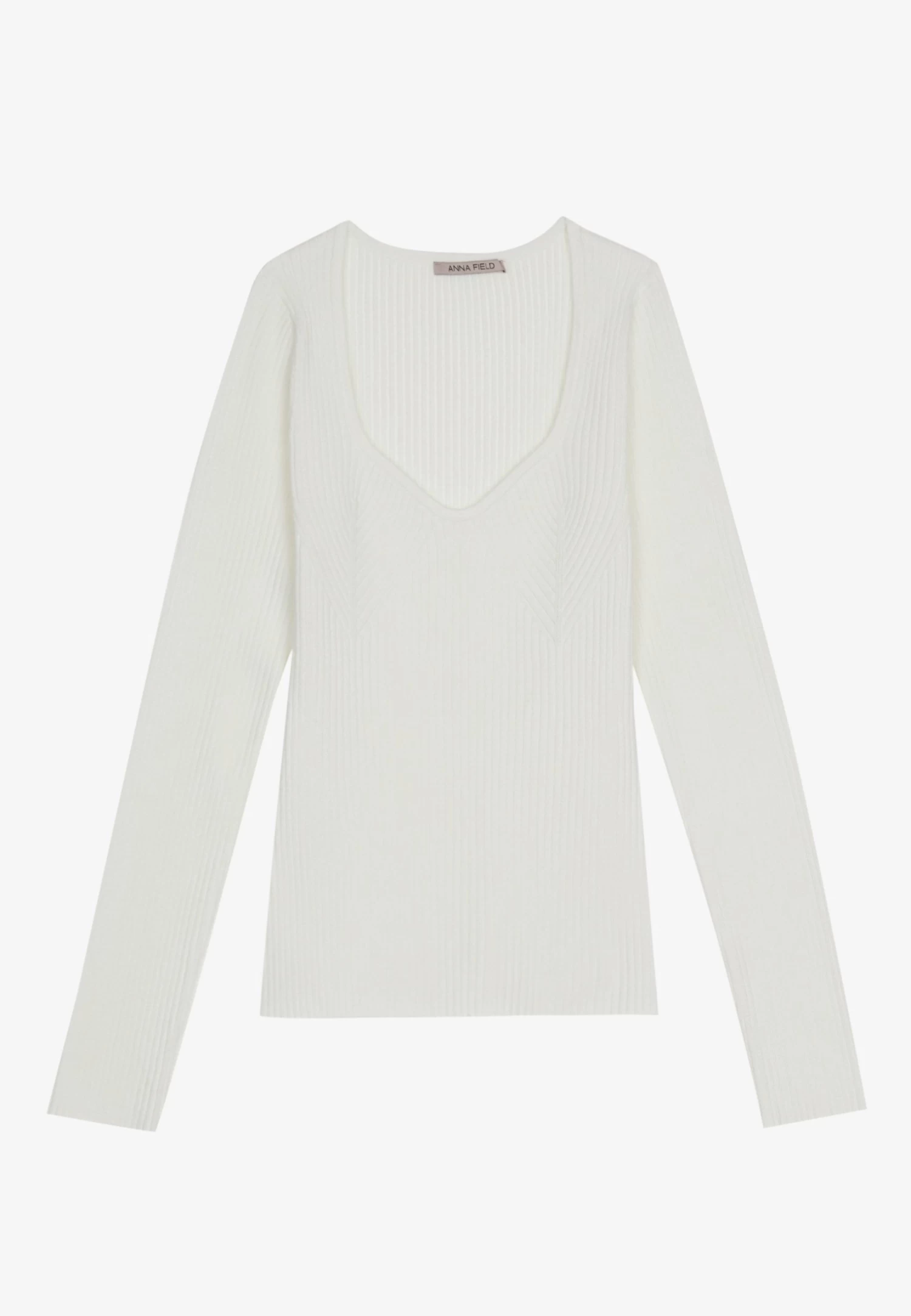 Anna Field Jersey De Punto - Off-White - Imagen 5