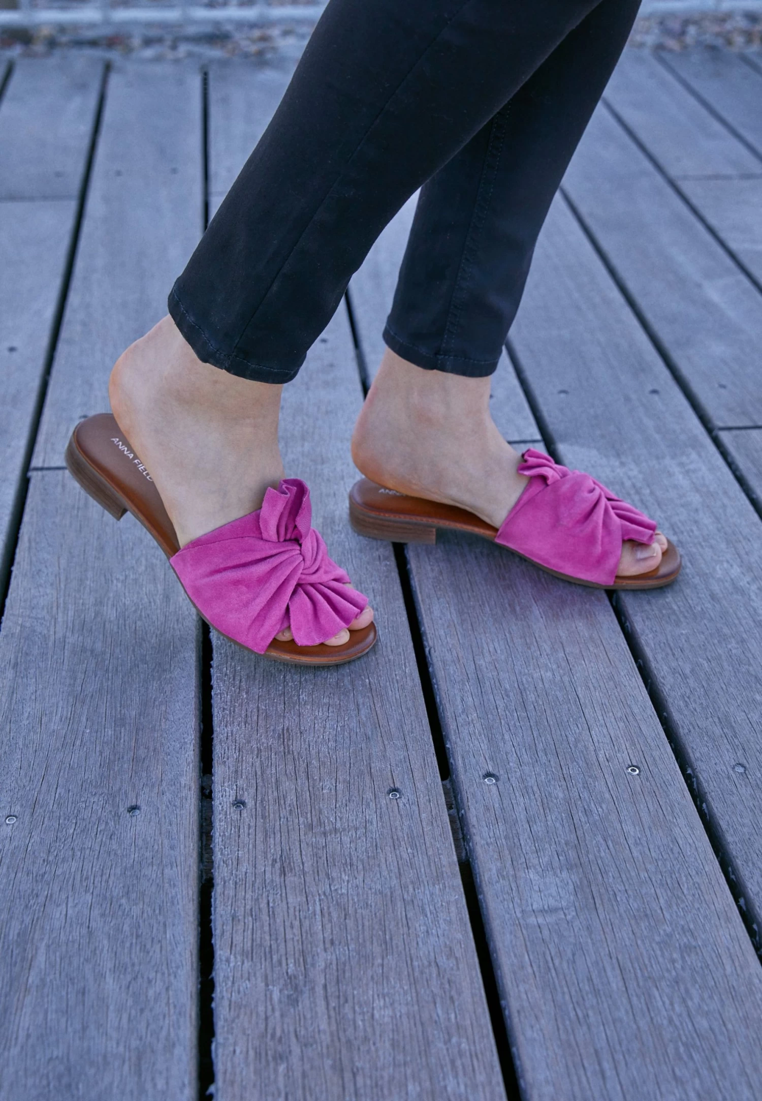 Anna Field Leather - Sandalias Planas - Pink - Imagen 2