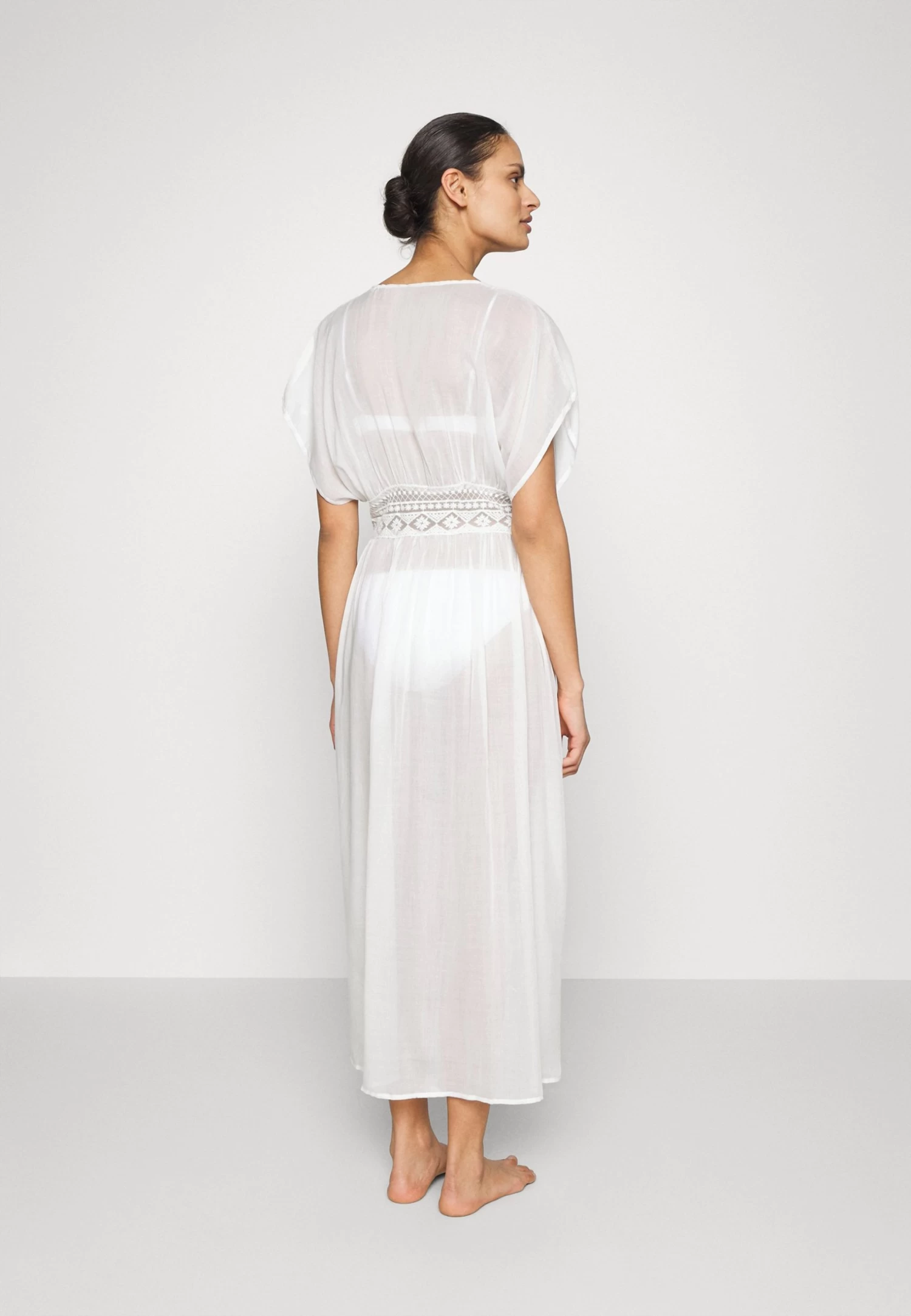 Anna Field Embroidered Cover Up/ 802 - Black - Complementos De Playa - 001 - White - Imagen 3