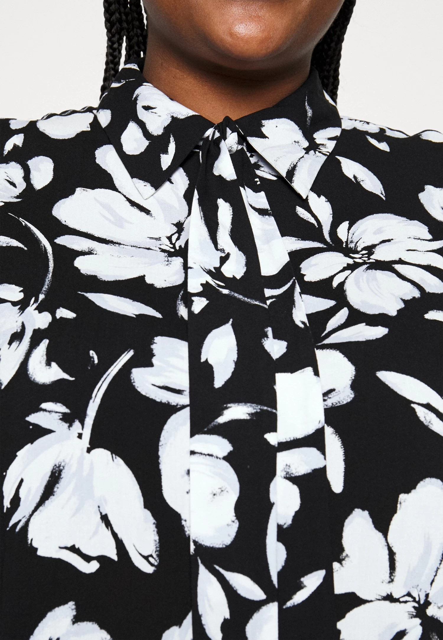 Vestido Camisero -Black/White - Imagen 4