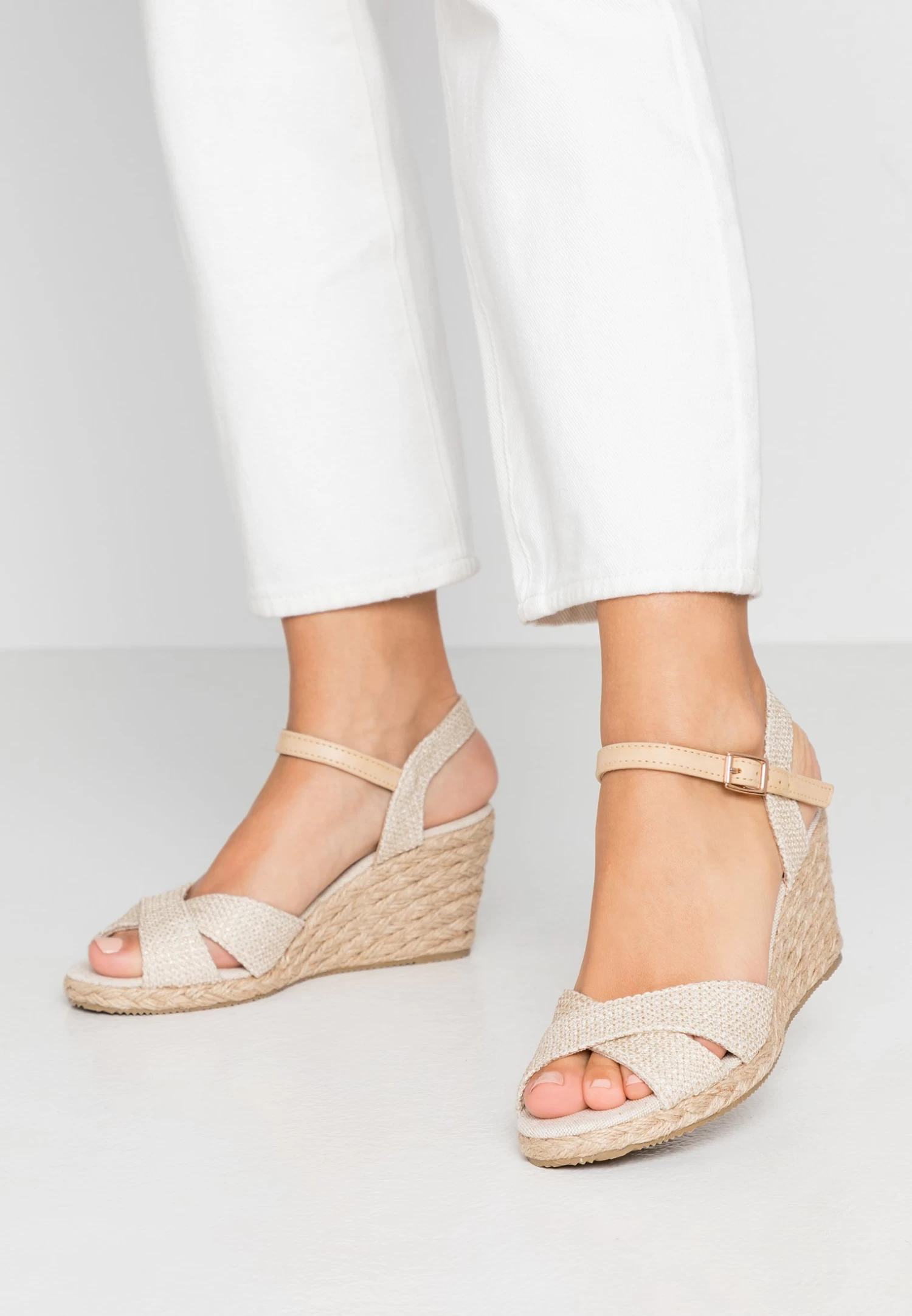 Anna Field Sandalias De Cuña - Beige