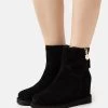 Anna Field Leather Winter Boot - Botines Bajos - Black