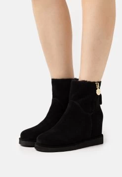 Anna Field Leather Winter Boot - Botines Bajos - Black