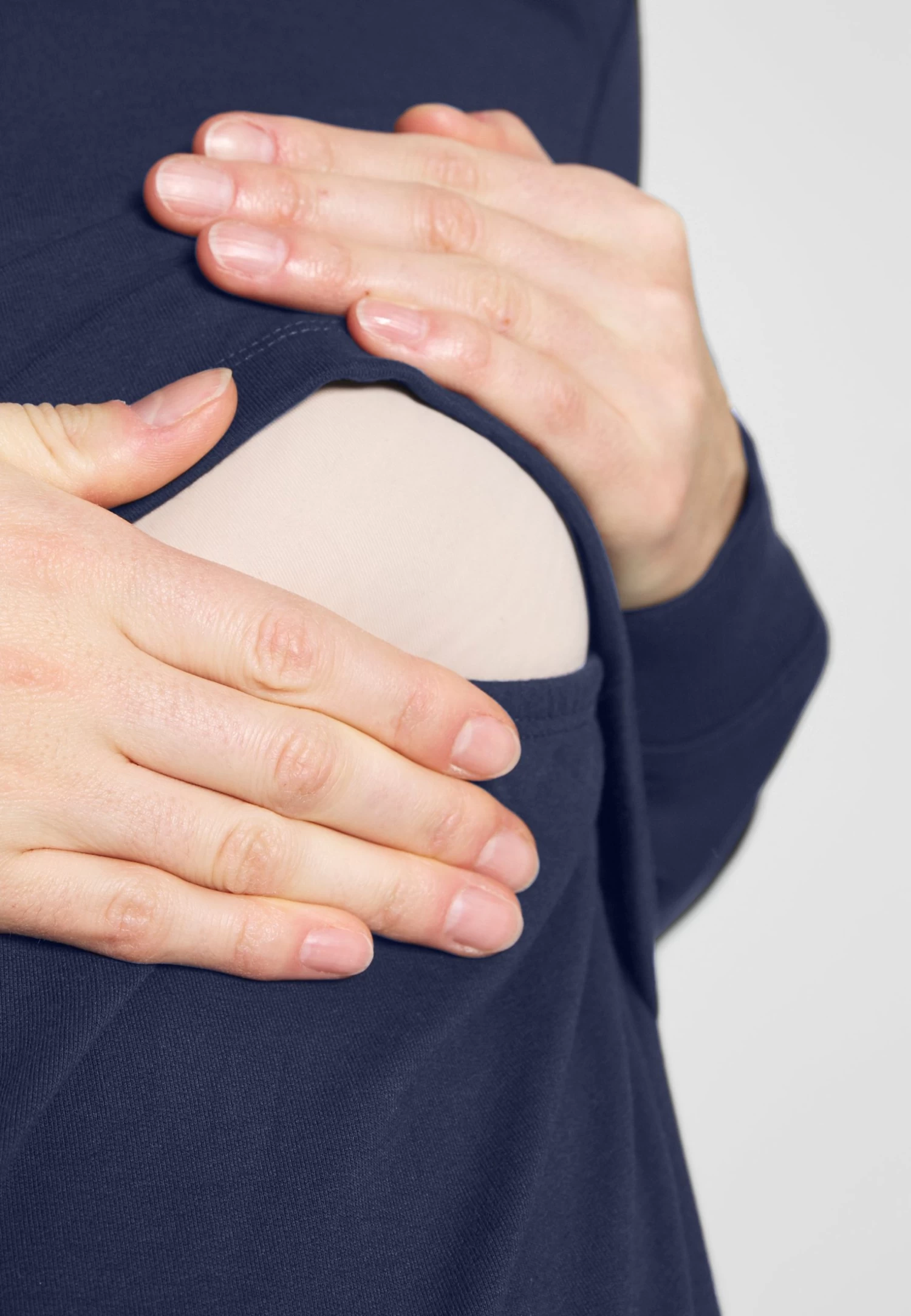 Nursing - Sweatshirt - Jersey Con Capucha - Peacoat - Imagen 6